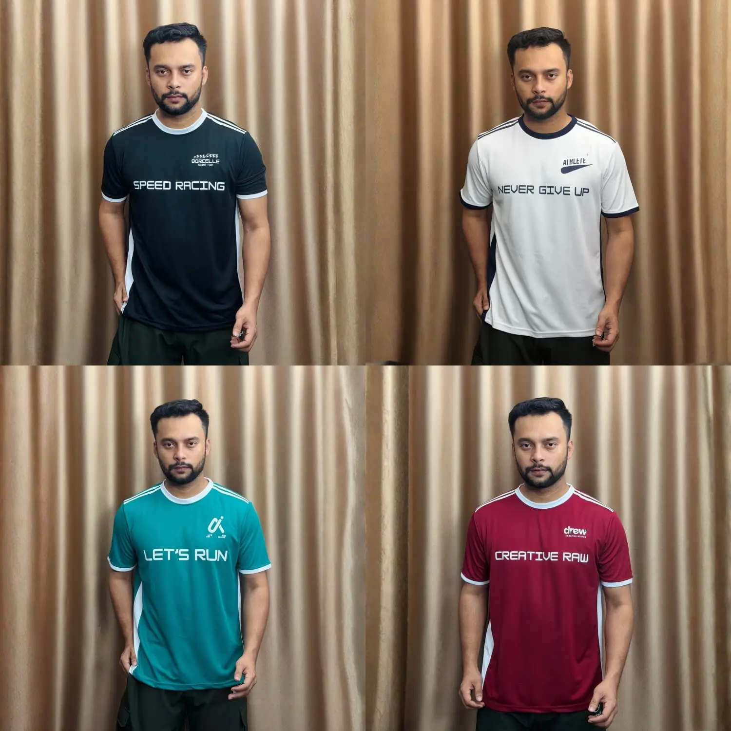 4 pcs tshirt combo - style 1